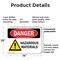 Signmission Hazardous Materials Danger Sign, Plastic, 14in W x 10in L, 2PK OS-2PACK-DS-P-1014-L-1315 - alternate 4